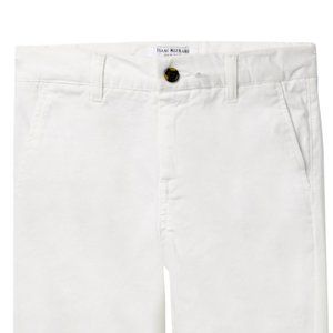White Isaac Mizrahi Solid Stretch Pants Little Boys 2T slim leg